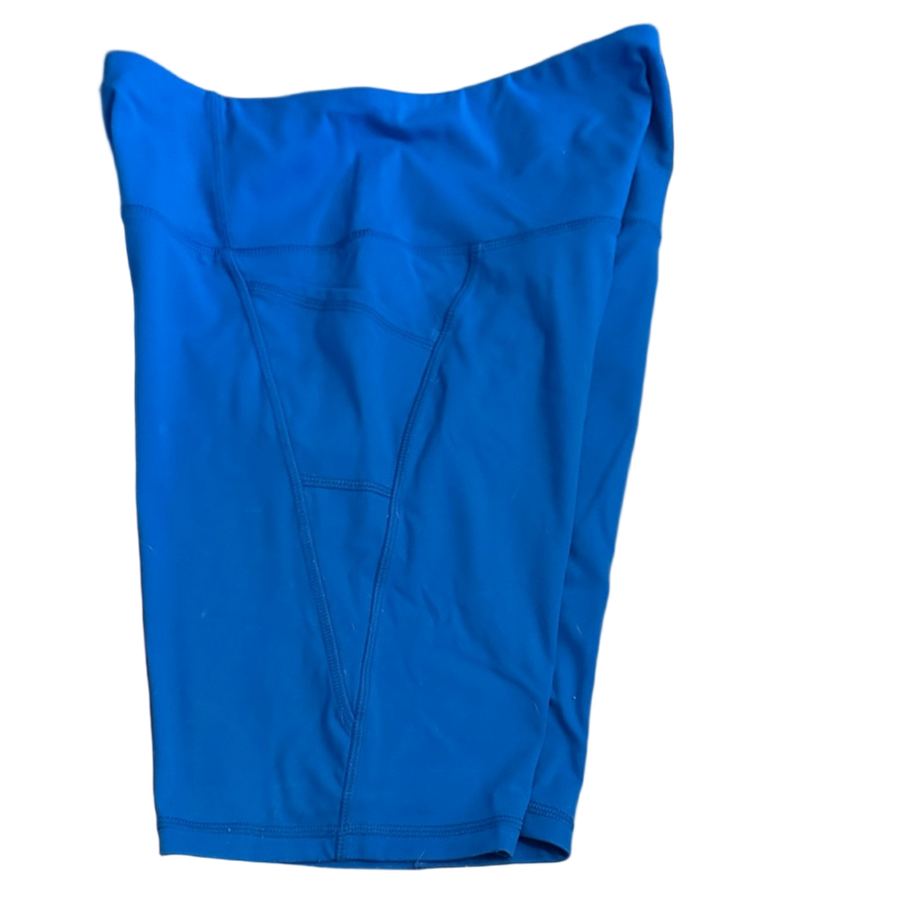 Women's Blue Athletic Shorts - Picture 6 of 6
